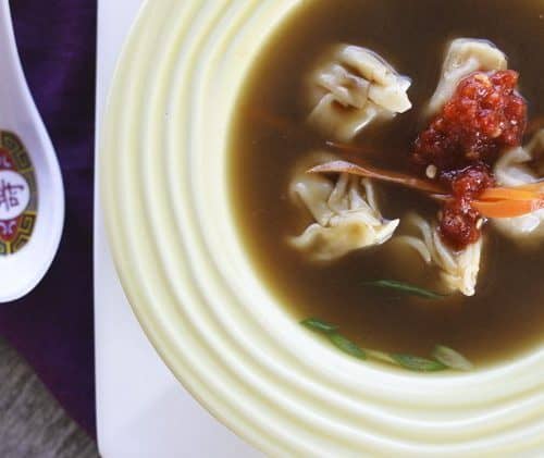 Homemade Wonton Soup Recipe - Couple Eats Food