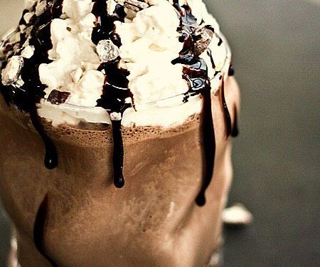 Guinness Double Chocolate Malted Milkshake with Bailey's Whipped Cream