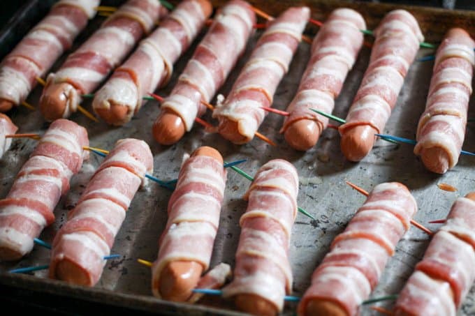 Bacon Wrapped Hot Dogs - Ready in 15 minutes or less