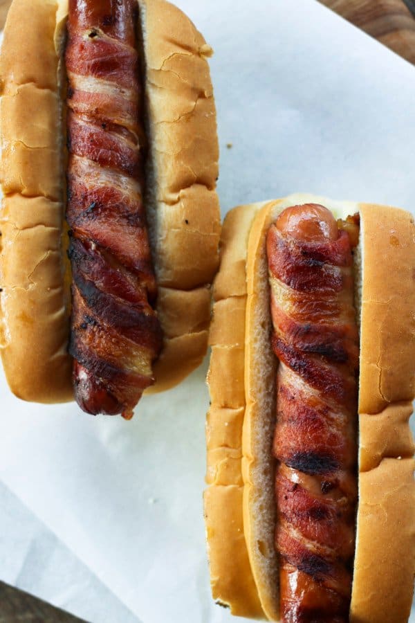 Bacon Wrapped Hot Dogs - Ready in 15 minutes or less