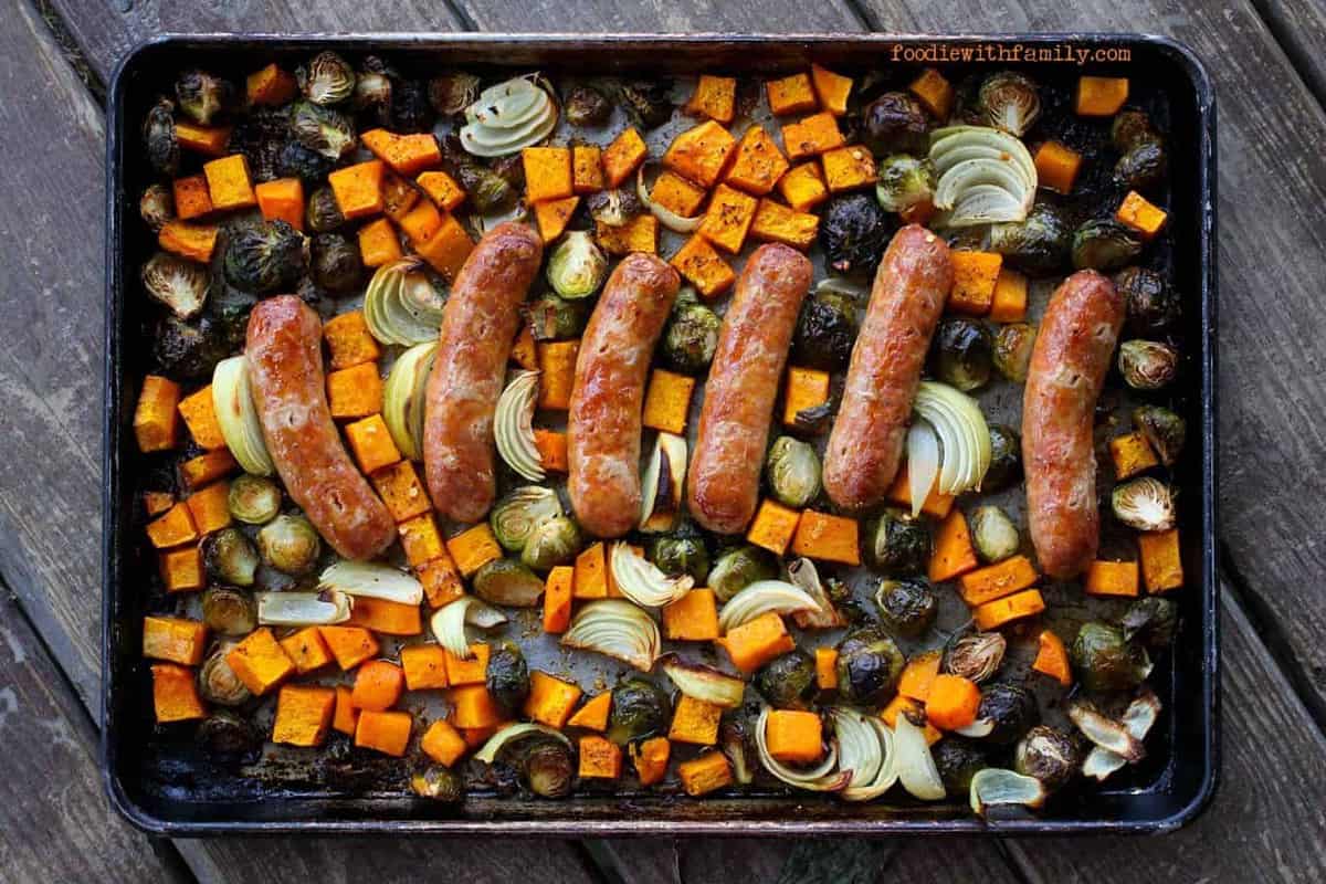 roasted vegetableand root sausage recipe