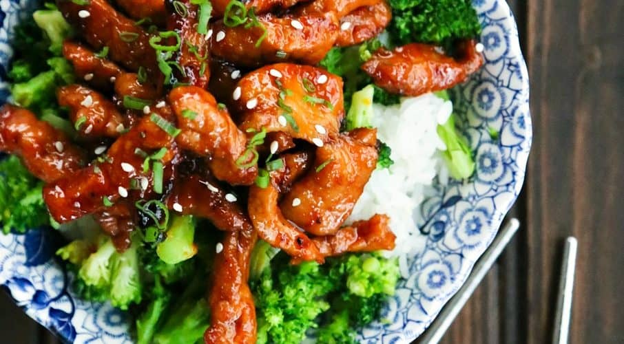 Easy Garlic Ginger Glazed Sticky Pork is a tremendously flavourful and fast dinner that beats take-out any day of the week.