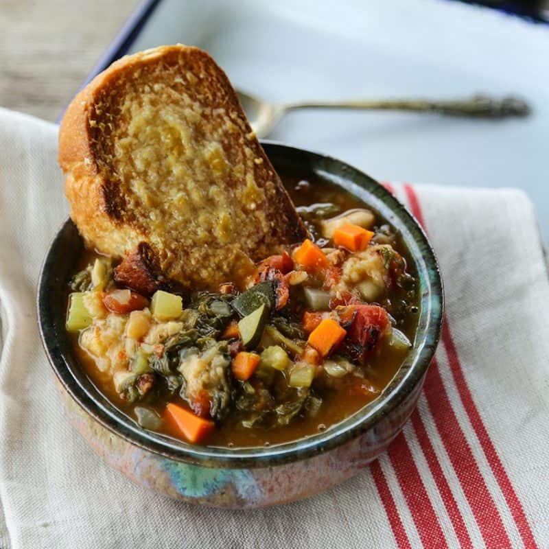 Ribollita - Tuscan Vegetable Bean Soup - Foodie With Family