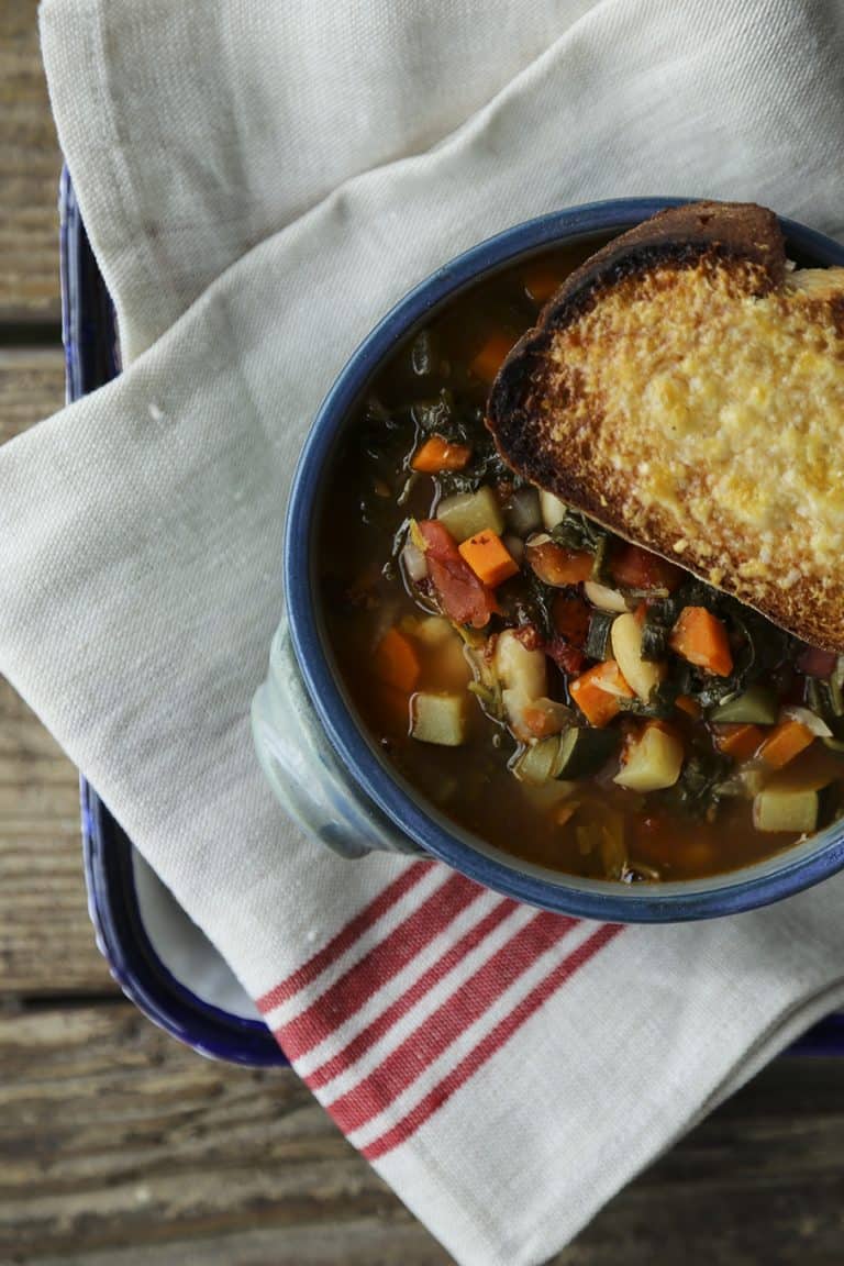 Ribollita - Tuscan Vegetable Bean Soup - Foodie With Family