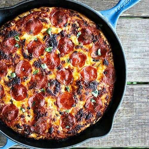Step By Step How To Make Cast-Iron Pan Pizza - Food Storage Moms
