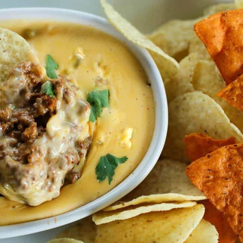 Chili con Queso Dip - Foodie With Family