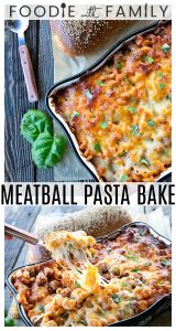 Meatball Pasta Bake - Foodie With Family