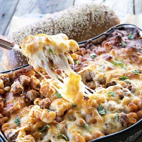 Meatball Pasta Bake - Foodie With Family