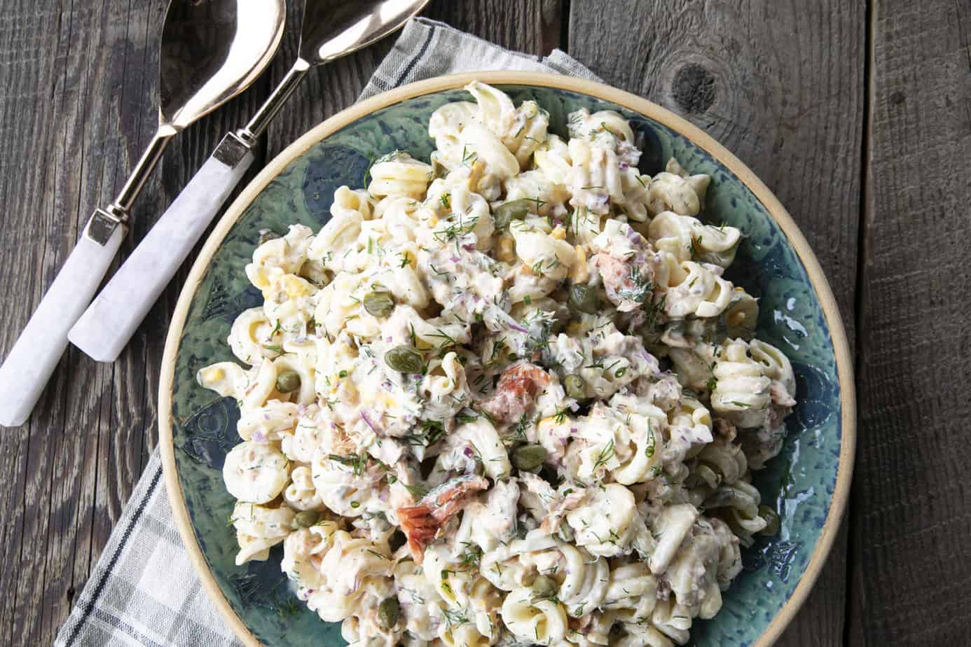 Smoked Salmon Pasta Salad - Foodie With Family