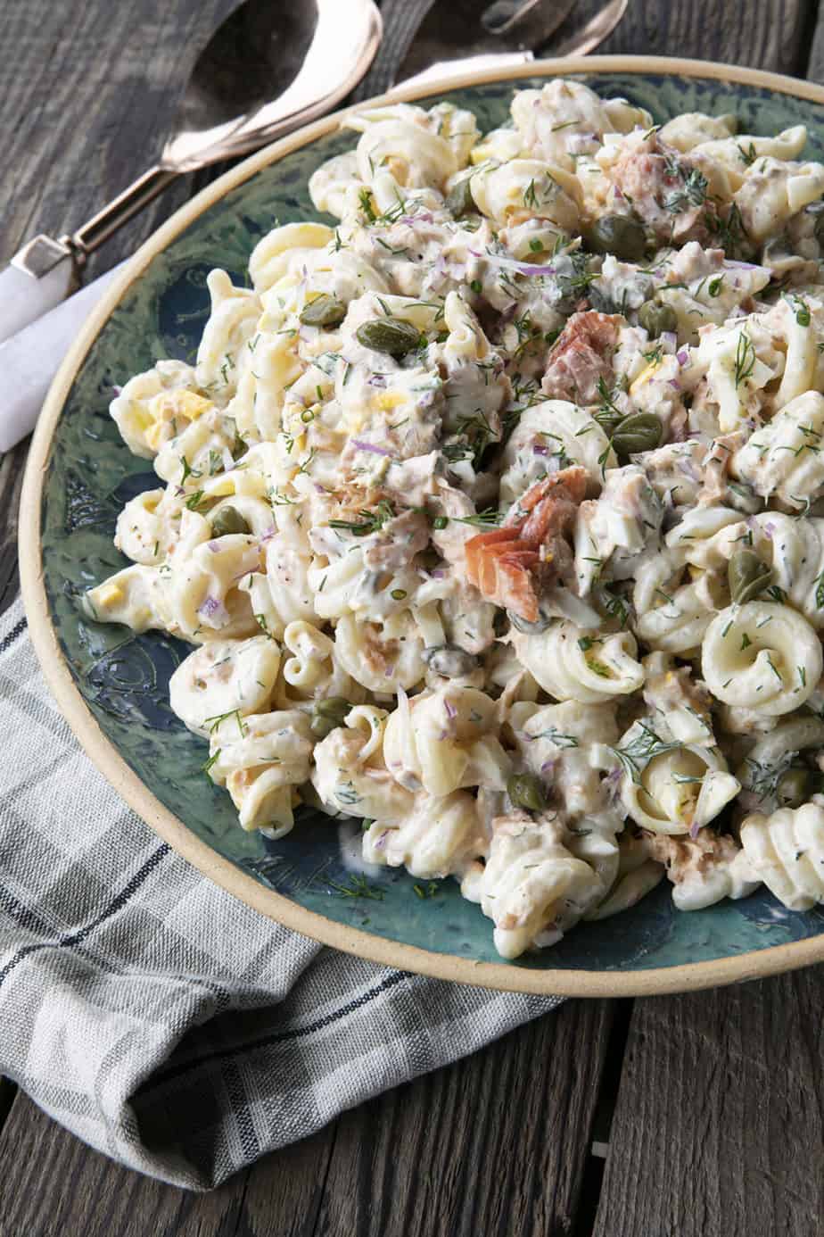 Smoked Salmon Pasta Salad - Foodie With Family