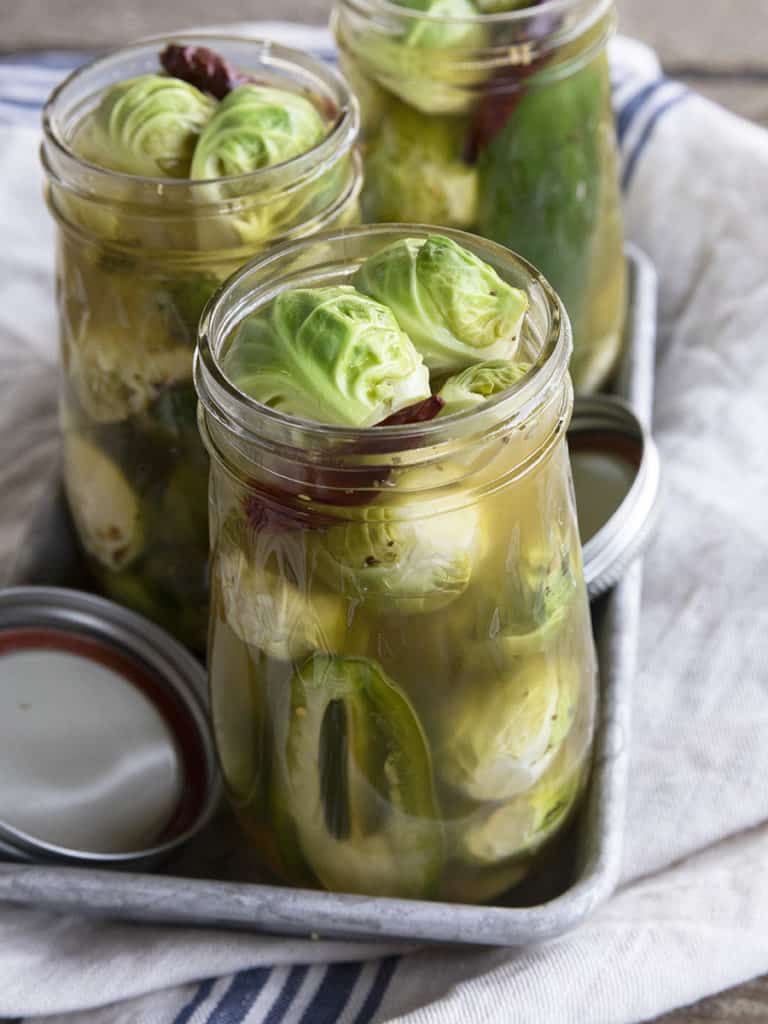 Pickled Brussels Sprouts - Foodie With Family