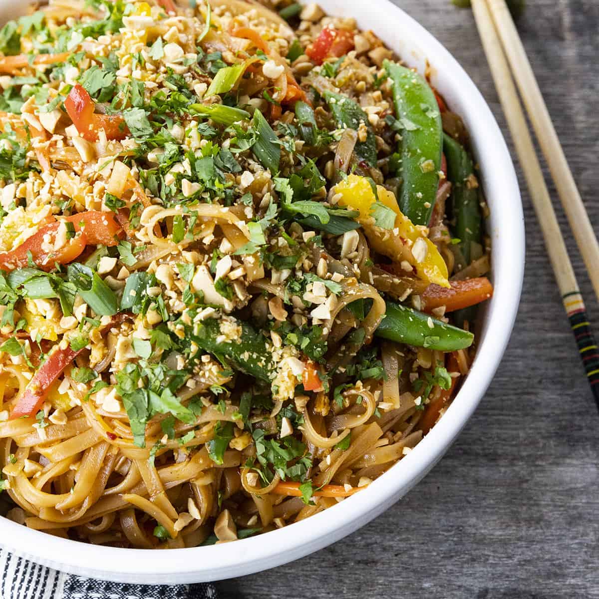 Rice Noodle Stir Fry Foodie With Family