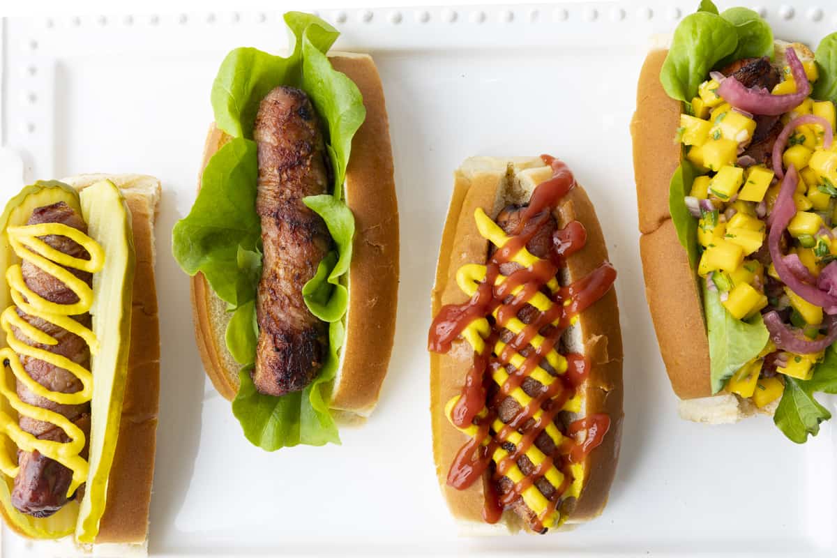 Bacon Wrapped Hot Dogs