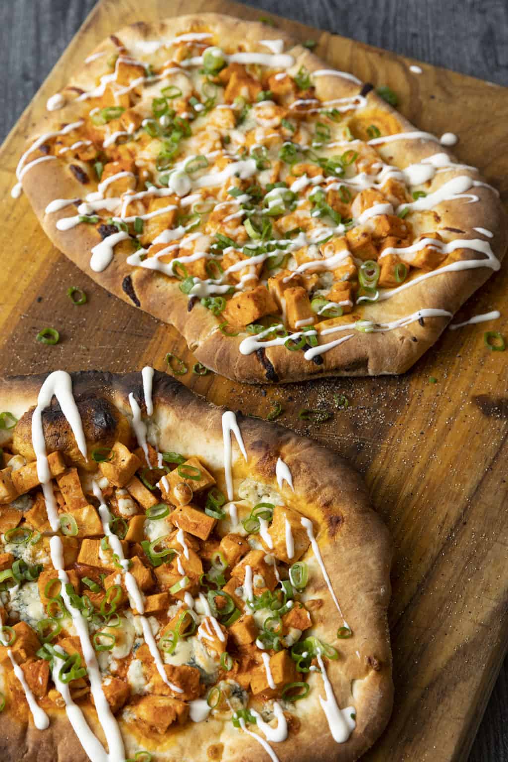 Buffalo Chicken Flatbread - Foodie With Family