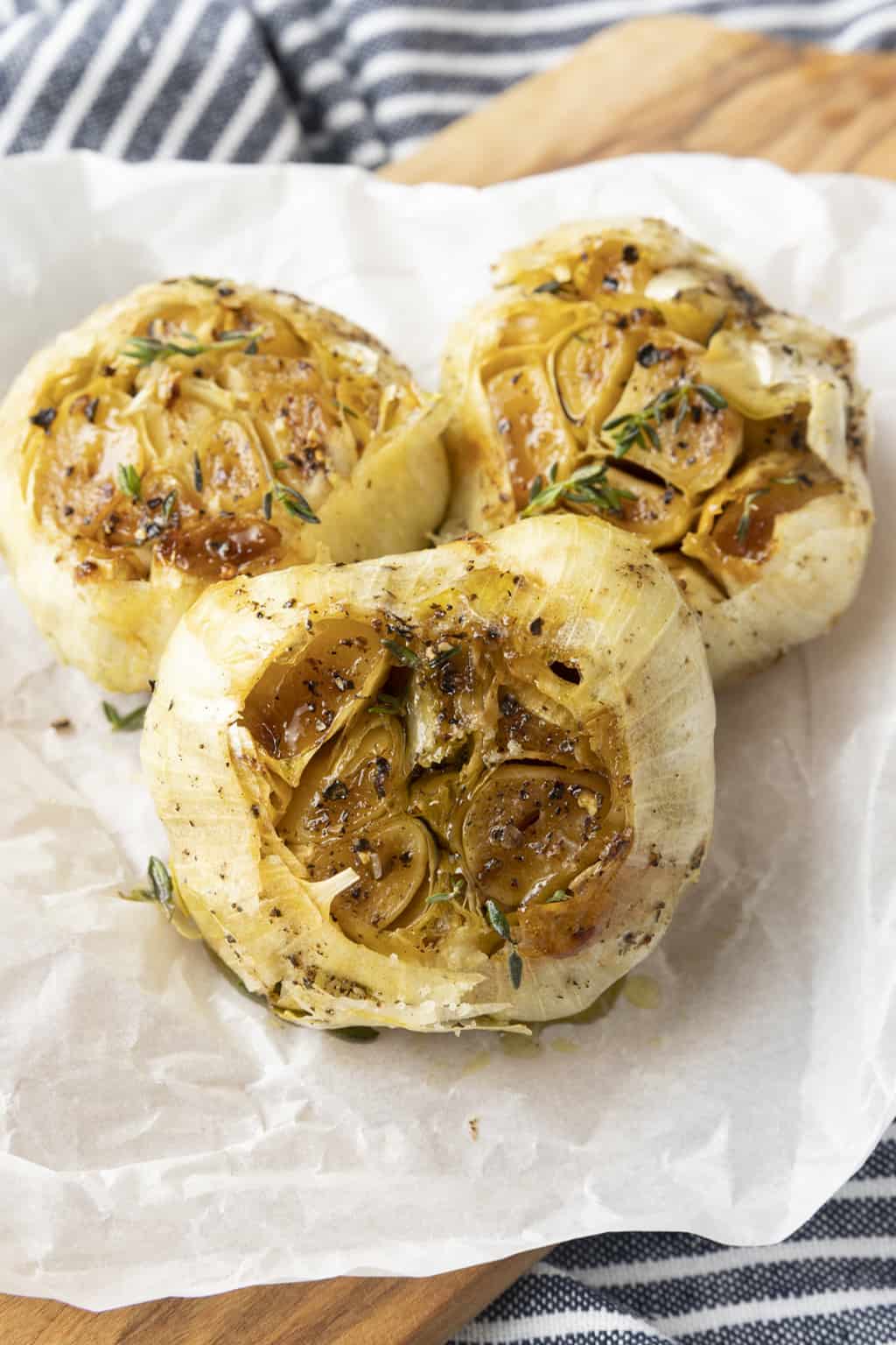 Air Fryer Roasted Garlic - Foodie With Family