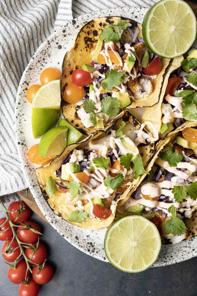 Air Fryer Fish Tacos - Foodie With Family